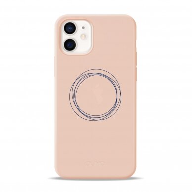 iPhone 12 Mini dėklas Pump Silicone Minimalistic "Circles On Light"