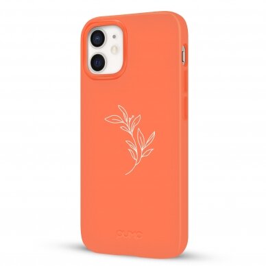 iPhone 12 Mini dėklas Pump Silicone Minimalistic "Flower Branch" 3