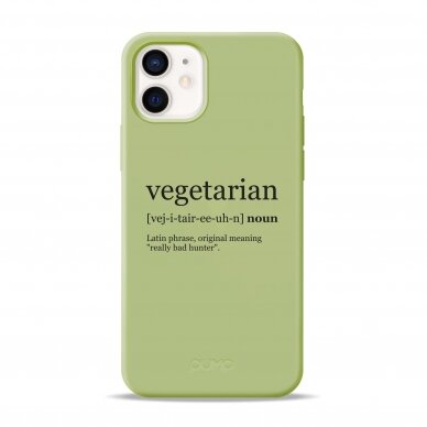 iPhone 12 Mini dėklas Pump Silicone Minimalistic "Vegetarian Wiki"