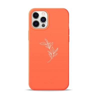 iPhone 12 Pro Max dėklas Pump Silicone Minimalistic "Flower Branch"