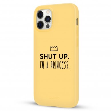 iPhone 12 Pro Max dėklas Pump Silicone Minimalistic "I'm A Princess" 3