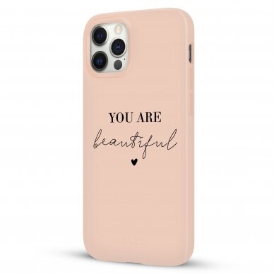 iPhone 12 Pro Max dėklas Pump Silicone Minimalistic "You Are Beautifull" 3