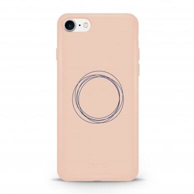 iPhone 6 / 6s dėklas Pump Silicone Minimalistic "Circles On Light"