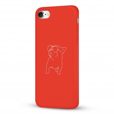 iPhone 6 / 6s dėklas Pump Silicone Minimalistic "Pug With" 3