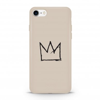 iPhone 7 / 8 / SE 2020 dėklas Pump Silicone Minimalistic "Crown"