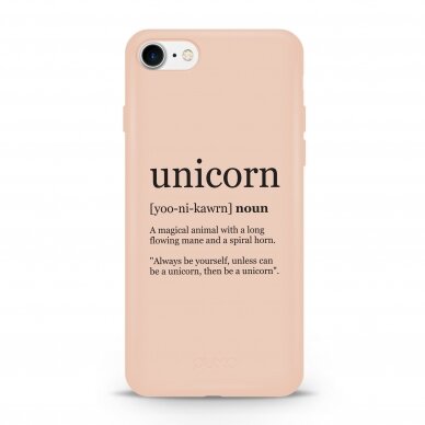 iPhone 7 / 8 / SE 2020 dėklas Pump Silicone Minimalistic "Unicorn Wiki"