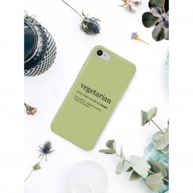 iPhone 7 / 8 / SE 2020 dėklas Pump Silicone Minimalistic "Vegetarian Wiki" 1