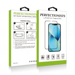 Apple iPhone 16 LCD apsauginis stikliukas 2.5D Perfectionists juodas