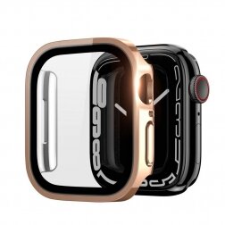 Apple Watch 44mm LCD apsauginis stikliukas/dėklas Dux Ducis Hamo rožinis