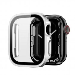 Apple Watch 45mm LCD apsauginis stikliukas/dėklas Dux Ducis Hamo sidabrinis