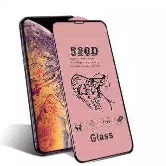 Apple iPhone X/XS/11 Pro LCD apsauginis stikliukas 520D juodas