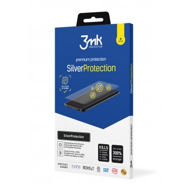 Samsung G998 S21 Ultra LCD apsauginė plėvelė 3MK Silver Protection