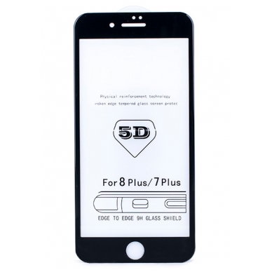 LCD apsauginis stikliukas "5D Full Glue" Apple iPhone 6 Plus/6S Plus baltas