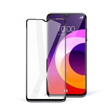 OnePlus 9R LCD apsauginis stikliukas 5D Full Glue juodas