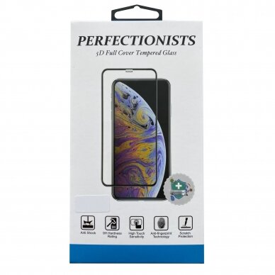 Samsung A525 A52/A526 A52 5G LCD apsauginis stikliukas 5D Perfectionists lenktas juodas