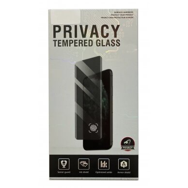 Samsung S911 S23 5G LCD apsauginis stikliukas Full Privacy juodas