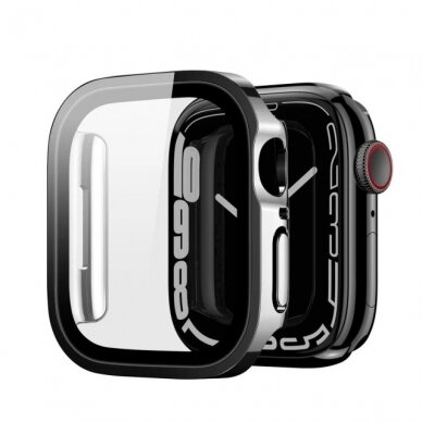 Apple Watch 45mm LCD apsauginis stikliukas/dėklas Dux Ducis Hamo juodas