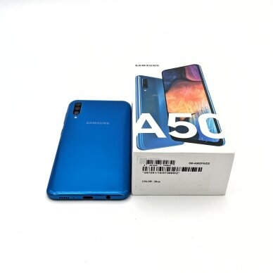 Naudotas Samsung Galaxy A50 telefonas (128GB / Blue) 3