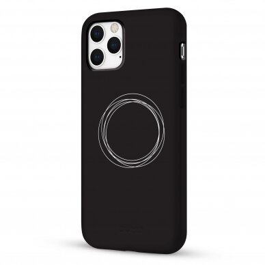 iPhone 11 Pro dėklas Pump Silicone Minimalistic "Circles on Dark" 3