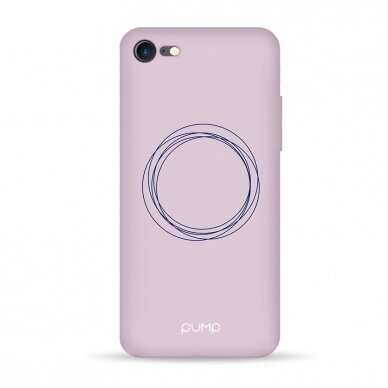 iPhone 7 / 8 / SE 2020 dėklas Pump Silicone Minimalistic "Circles on Light"