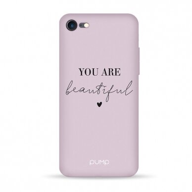 iPhone 7 / 8 / SE 2020 dėklas Pump Silicone Minimalistic "You Are Beautifull"