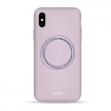 iPhone XR dėklas Pump Silicone Minimalistic "Circles on Light"