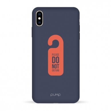 iPhone XS Max dėklas Pump Silicone Minimalistic "Do Not Disturb"