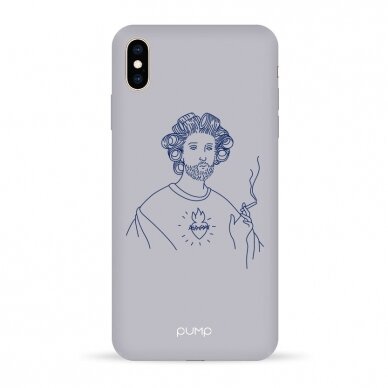 iPhone XS Max dėklas Pump Silicone Minimalistic "Hipster Smoke"