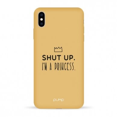 iPhone XS Max dėklas Pump Silicone Minimalistic "I'm a Princess"