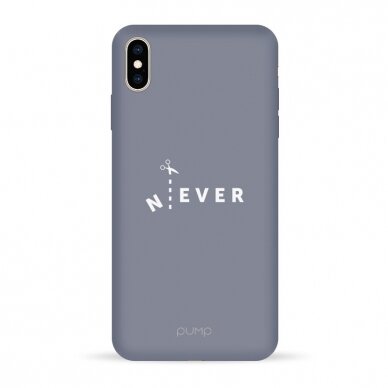 iPhone XS Max dėklas Pump Silicone Minimalistic "N-EVER"