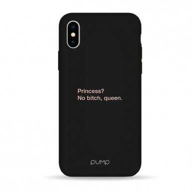 iPhone XS Max dėklas Pump Silicone Minimalistic "Queen"