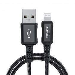 USB kabelis Acefast C4-02 MFi USB-A to Lightning 1.8m juodas