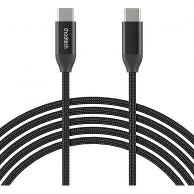 USB kabelis Choetech XCC-1035 USB-C to USB-C PD3.1 240W 1.2m juodas