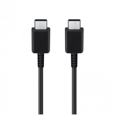USB kabelis originalus Samsung EP-DA705BBE 25W 3A Type-C-Type-C 1.0m be pakuotės juodas